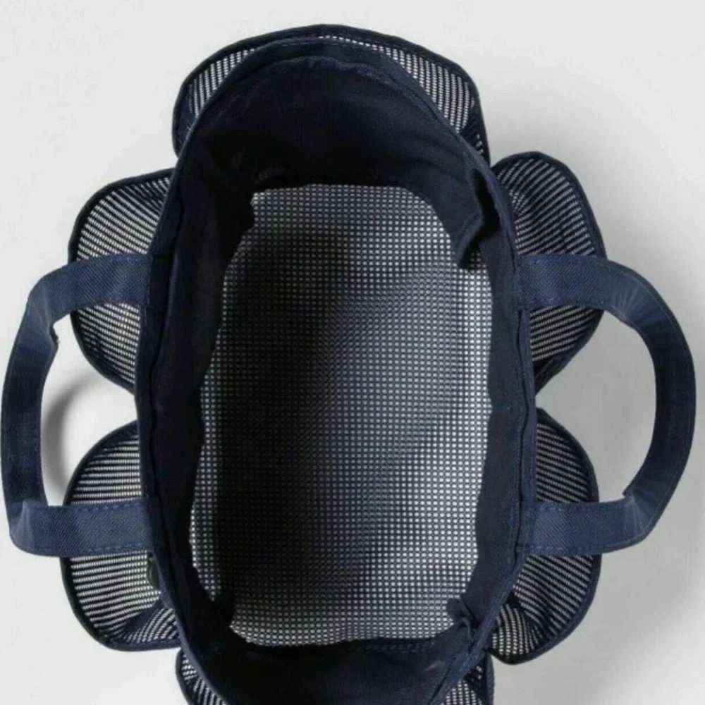 New Room Essentials Navy Blue Shower Caddy Portable Mesh Tote